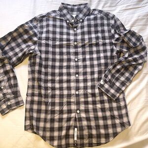 🚨2 for $12🚨 blue/orange plaid shirt